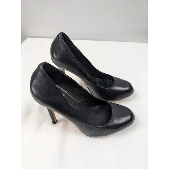 Dolce Vita Platform Heels Black Leather 8 FMP Hidden Platform Stiletto Sexy Goth - Picture 6 of 6